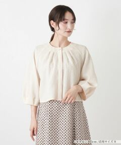 Leilian / レリアン シャツ・ブラウス | ボリュームスリーブ比翼ブラウス