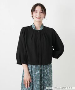 Leilian / レリアン シャツ・ブラウス | ボリュームスリーブ比翼ブラウス