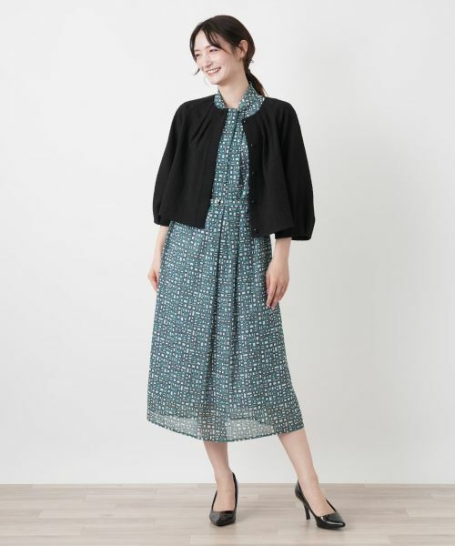 Leilian / レリアン シャツ・ブラウス | ボリュームスリーブ比翼ブラウス | 詳細1