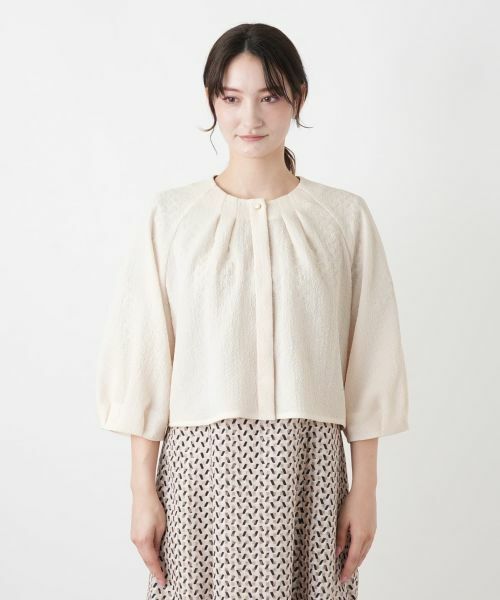 Leilian / レリアン シャツ・ブラウス | ボリュームスリーブ比翼ブラウス | 詳細7