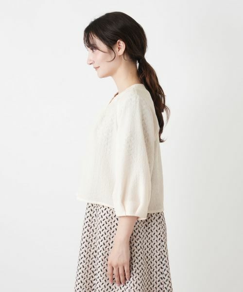 Leilian / レリアン シャツ・ブラウス | ボリュームスリーブ比翼ブラウス | 詳細8