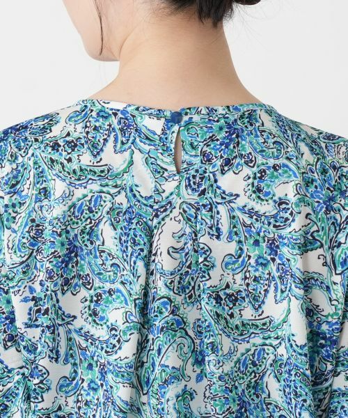 Leilian / レリアン シャツ・ブラウス | ペイズリー柄タックブラウス | 詳細11
