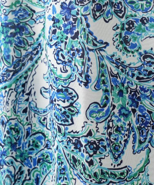 Leilian / レリアン シャツ・ブラウス | ペイズリー柄タックブラウス | 詳細15