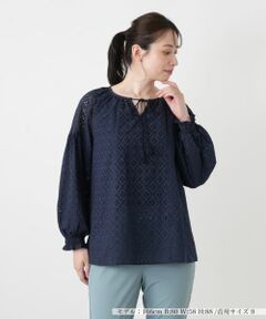 Leilian / レリアン シャツ・ブラウス | カットワークレースブラウス【Leilian WHITE LABEL】