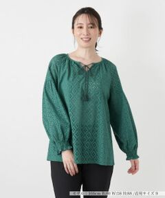 Leilian / レリアン シャツ・ブラウス | カットワークレースブラウス【Leilian WHITE LABEL】