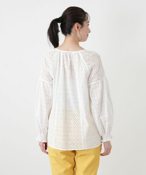 Leilian / レリアン シャツ・ブラウス | カットワークレースブラウス【Leilian WHITE LABEL】 | 詳細12