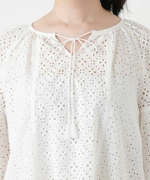 Leilian / レリアン シャツ・ブラウス | カットワークレースブラウス【Leilian WHITE LABEL】 | 詳細13