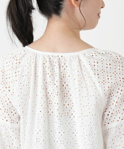 Leilian / レリアン シャツ・ブラウス | カットワークレースブラウス【Leilian WHITE LABEL】 | 詳細14