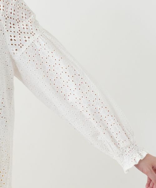 Leilian / レリアン シャツ・ブラウス | カットワークレースブラウス【Leilian WHITE LABEL】 | 詳細15