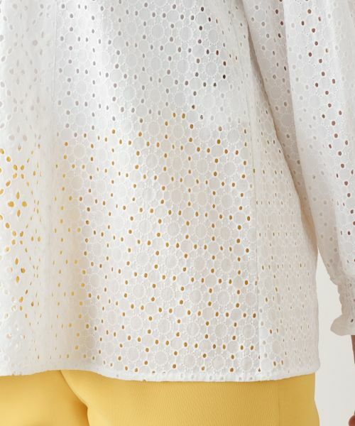 Leilian / レリアン シャツ・ブラウス | カットワークレースブラウス【Leilian WHITE LABEL】 | 詳細16