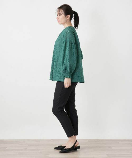 Leilian / レリアン シャツ・ブラウス | カットワークレースブラウス【Leilian WHITE LABEL】 | 詳細2