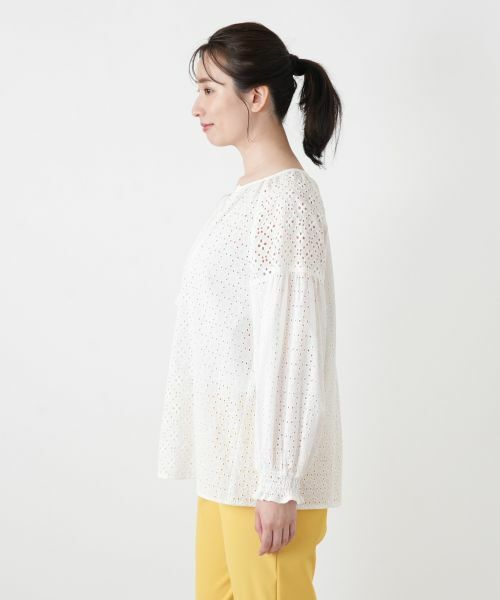 Leilian / レリアン シャツ・ブラウス | カットワークレースブラウス【Leilian WHITE LABEL】 | 詳細26