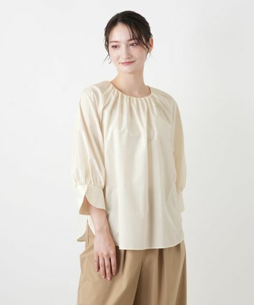 Leilian / レリアン シャツ・ブラウス | スカーフタイギャザーブラウス【Leilian WHITE LABEL】 | 詳細12