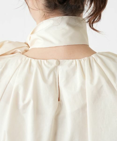 Leilian / レリアン シャツ・ブラウス | スカーフタイギャザーブラウス【Leilian WHITE LABEL】 | 詳細14