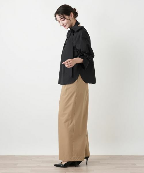 Leilian / レリアン シャツ・ブラウス | スカーフタイギャザーブラウス【Leilian WHITE LABEL】 | 詳細2