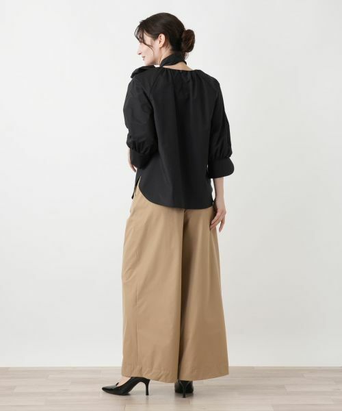 Leilian / レリアン シャツ・ブラウス | スカーフタイギャザーブラウス【Leilian WHITE LABEL】 | 詳細3