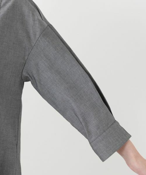 Leilian / レリアン シャツ・ブラウス | 刺繍バンドカラーブラウス | 詳細12