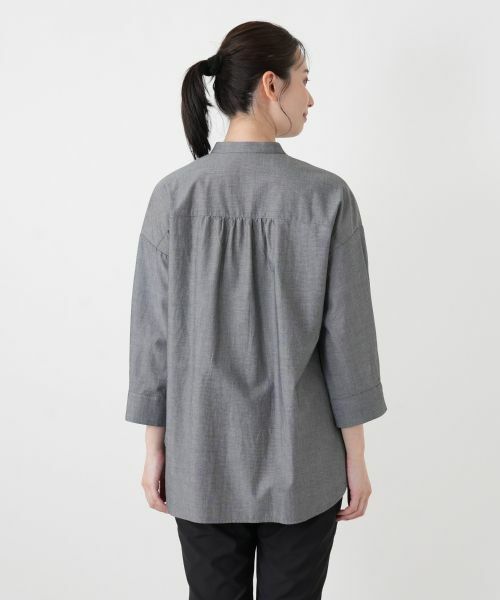 Leilian / レリアン シャツ・ブラウス | 刺繍バンドカラーブラウス | 詳細9