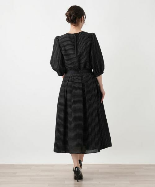 Leilian / レリアン ミニ・ひざ丈スカート | ボーダープリーツスカート | 詳細3