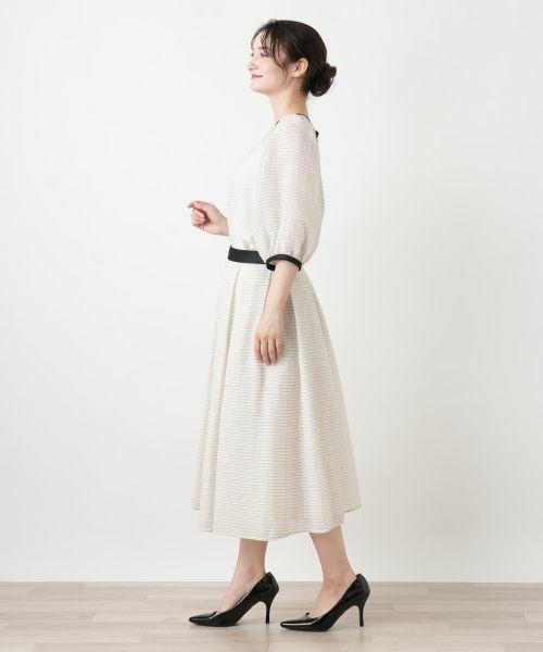 Leilian / レリアン シャツ・ブラウス | ボーダーパフスリーブブラウス | 詳細5