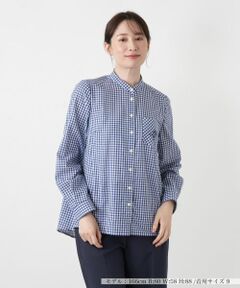 Leilian / レリアン シャツ・ブラウス | ギンガムチェックボウタイブラウス