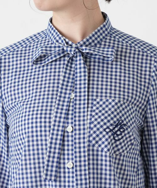 Leilian / レリアン シャツ・ブラウス | ギンガムチェックボウタイブラウス | 詳細10