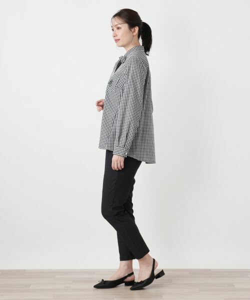 Leilian / レリアン シャツ・ブラウス | ギンガムチェックボウタイブラウス | 詳細2