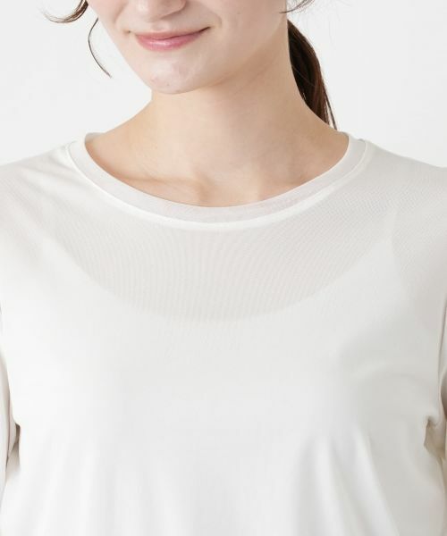 Leilian / レリアン カットソー | メッシュ切替クルーネックカットソー | 詳細10