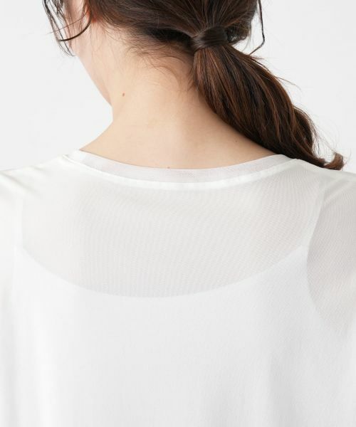 Leilian / レリアン カットソー | メッシュ切替クルーネックカットソー | 詳細11