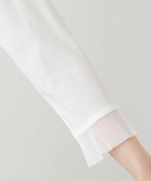 Leilian / レリアン カットソー | メッシュ切替クルーネックカットソー | 詳細12