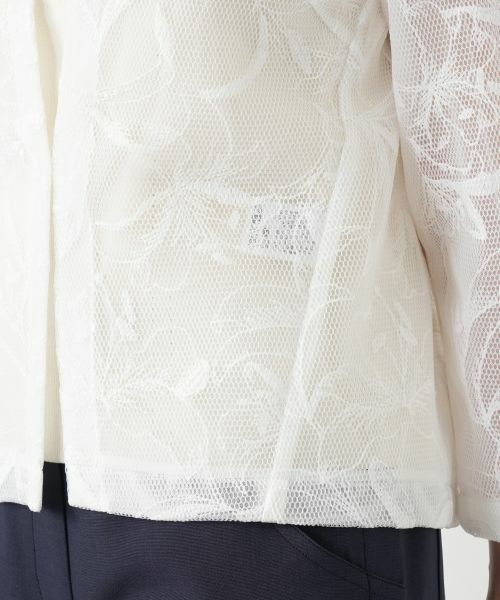 Leilian / レリアン テーラードジャケット | シアーノーカラージャケット | 詳細10