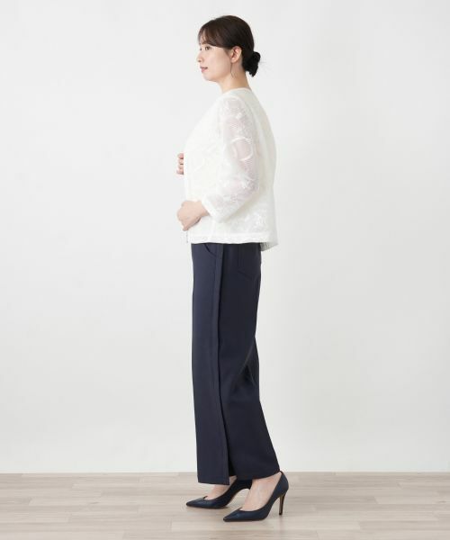 Leilian / レリアン テーラードジャケット | シアーノーカラージャケット | 詳細2