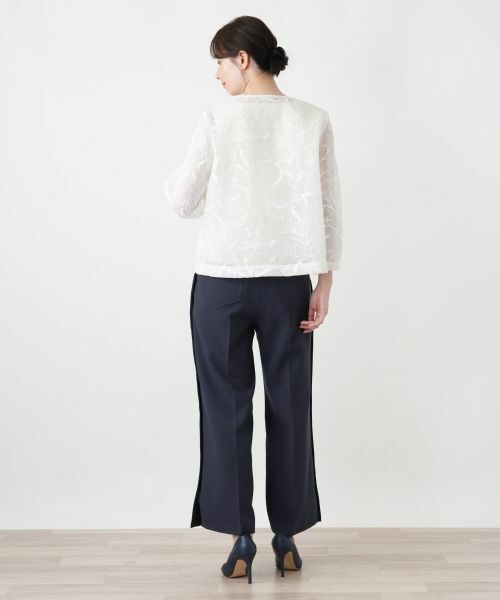 Leilian / レリアン テーラードジャケット | シアーノーカラージャケット | 詳細3