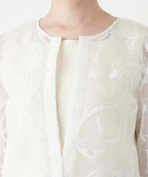 Leilian / レリアン テーラードジャケット | シアーノーカラージャケット | 詳細7