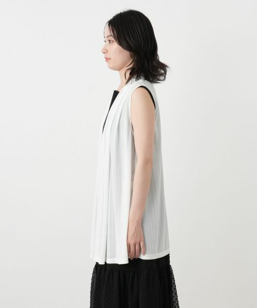 Leilian / レリアン テーラードジャケット | ノーボタンジレ | 詳細11