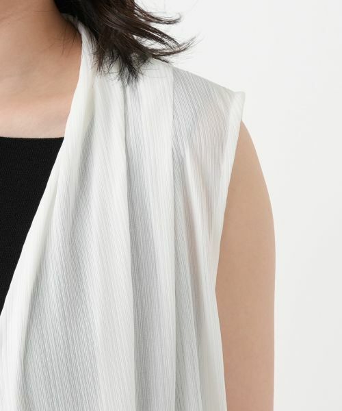 Leilian / レリアン テーラードジャケット | ノーボタンジレ | 詳細15