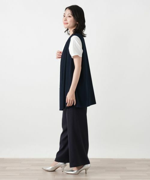 Leilian / レリアン テーラードジャケット | ノーボタンジレ | 詳細2