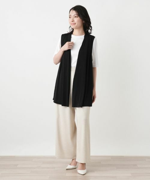 Leilian / レリアン テーラードジャケット | ノーボタンジレ | 詳細4