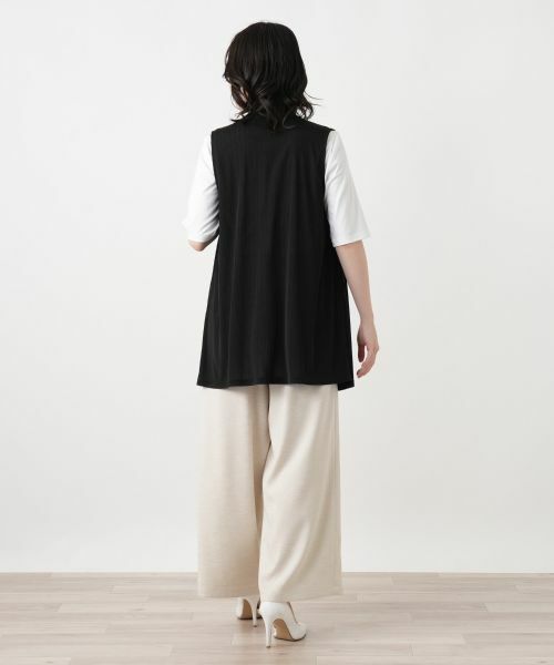 Leilian / レリアン テーラードジャケット | ノーボタンジレ | 詳細6