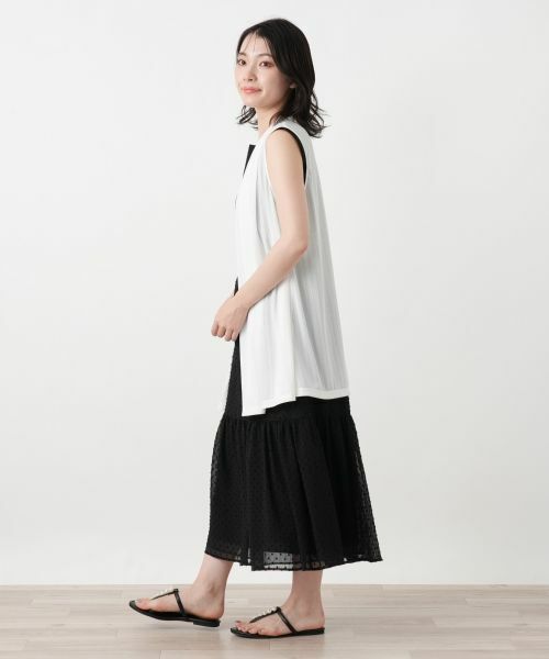 Leilian / レリアン テーラードジャケット | ノーボタンジレ | 詳細8