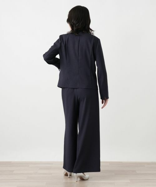 Leilian / レリアン テーラードジャケット | Vネックノーカラージャケット | 詳細3