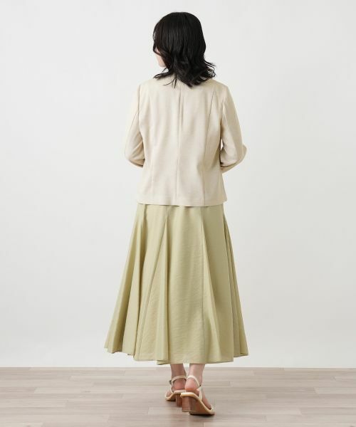 Leilian / レリアン テーラードジャケット | Vネックノーカラージャケット | 詳細6