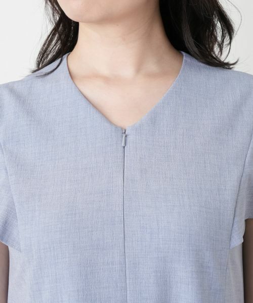 Leilian / レリアン ドレス | Vネックフレアワンピース | 詳細10