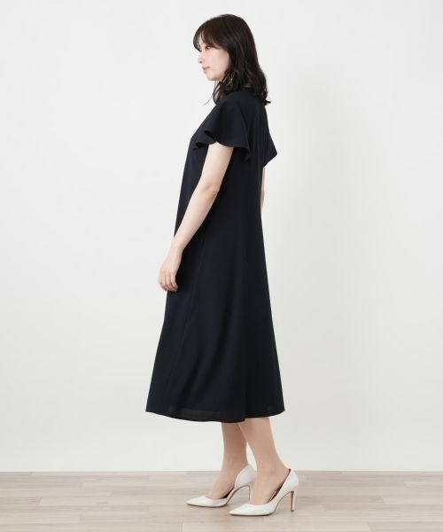 Leilian / レリアン ドレス | Vネックフレアワンピース | 詳細2
