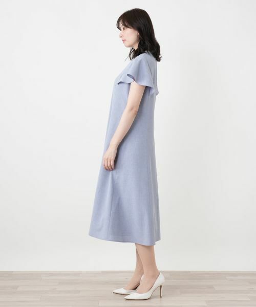 Leilian / レリアン ドレス | Vネックフレアワンピース | 詳細5