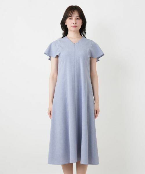 Leilian / レリアン ドレス | Vネックフレアワンピース | 詳細7