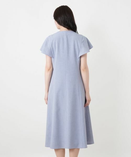 Leilian / レリアン ドレス | Vネックフレアワンピース | 詳細9