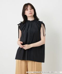 Leilian / レリアン シャツ・ブラウス | ノースリーブギャザーブラウス