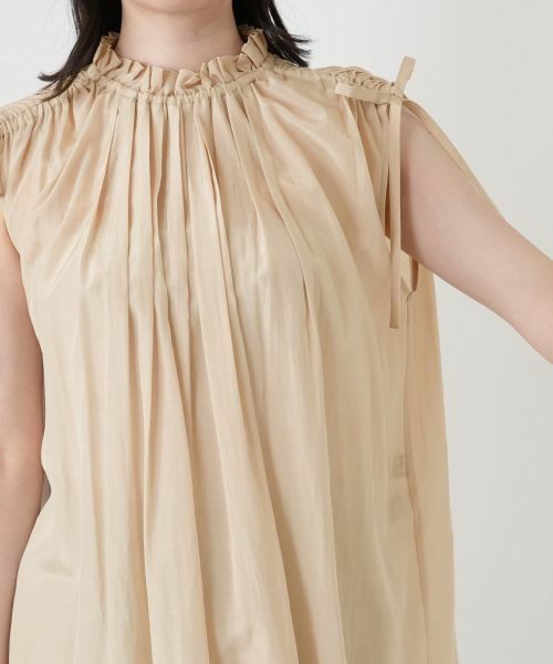 Leilian / レリアン シャツ・ブラウス | ノースリーブギャザーブラウス | 詳細12