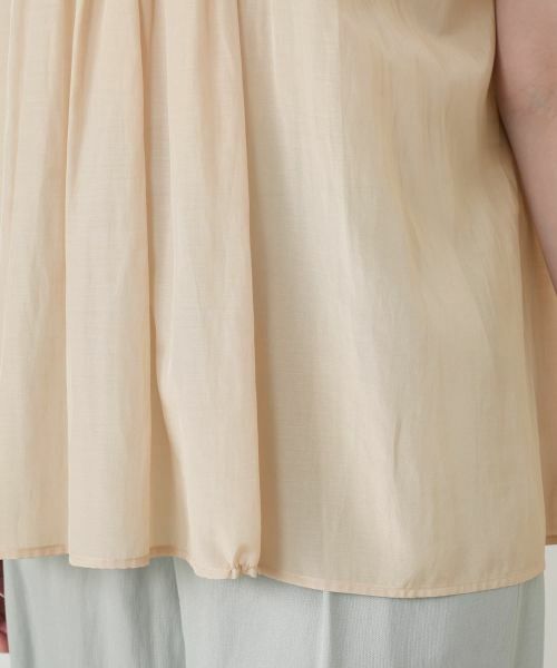Leilian / レリアン シャツ・ブラウス | ノースリーブギャザーブラウス | 詳細13